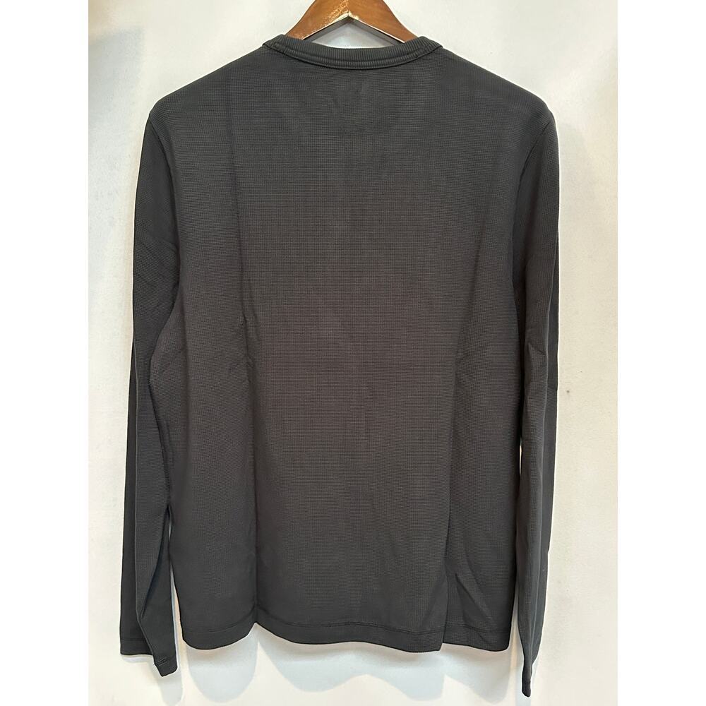 Men’s YPB x Abercrombie Black Waffle Long Sleeve Tee Size L - Picture 5 of 6